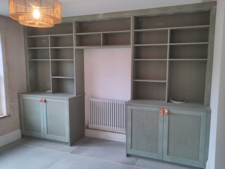 Principle Carpentry - Bookshelf Bridge over Radiator