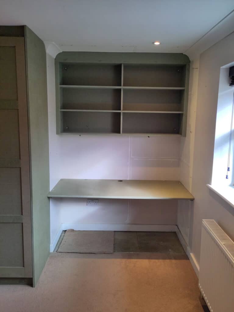 Principle Carpentry - Fitted Desk & Shelves