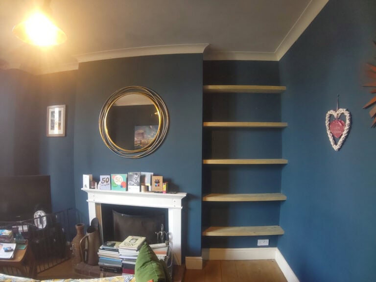 Principle Carpentry - Floating Shelves Alcove