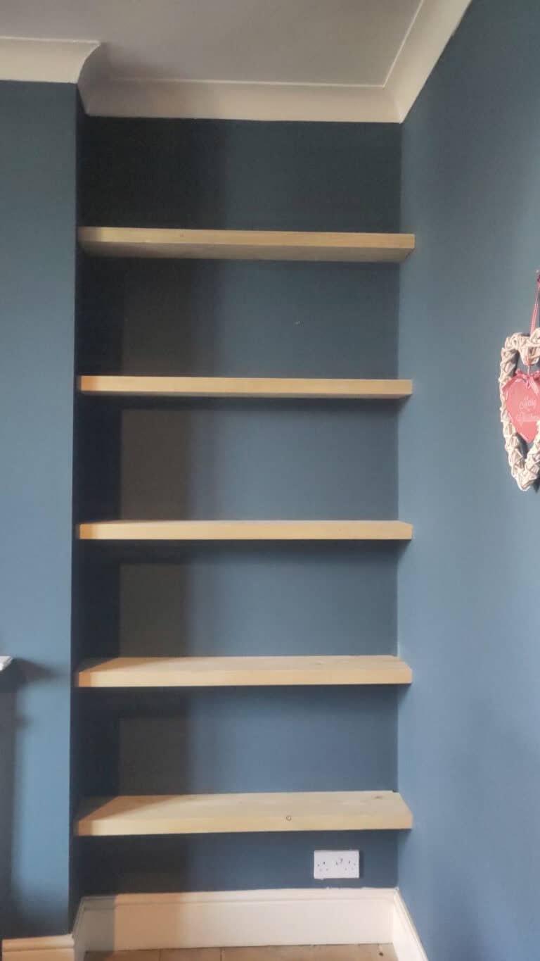 Principle Carpentry - Floating Shelves Alcove
