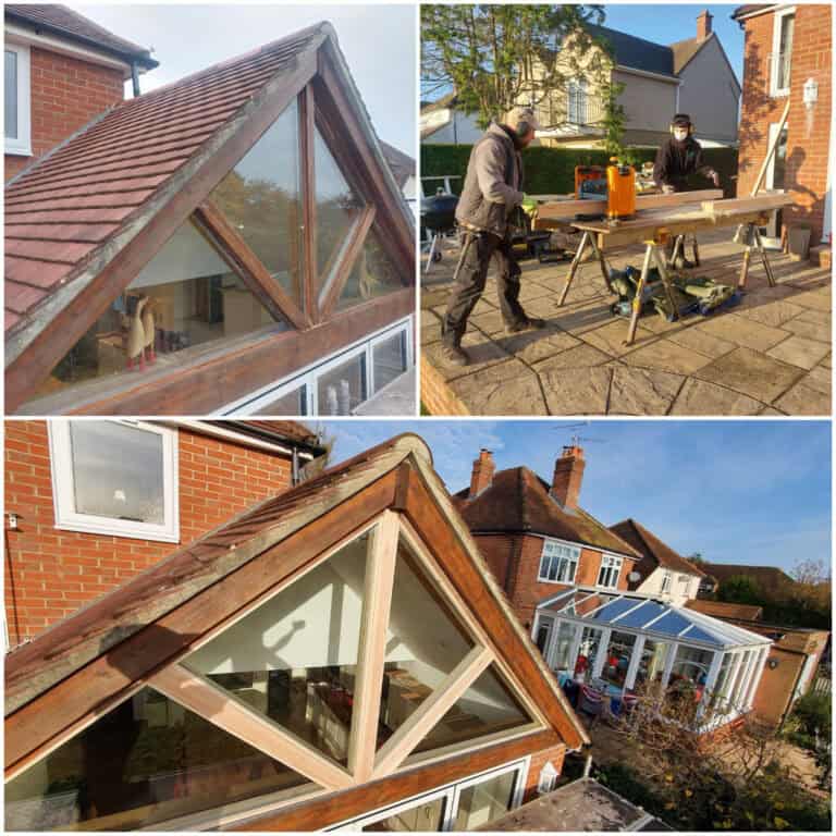 Principle Carpentry - Glazed Gable Restoration