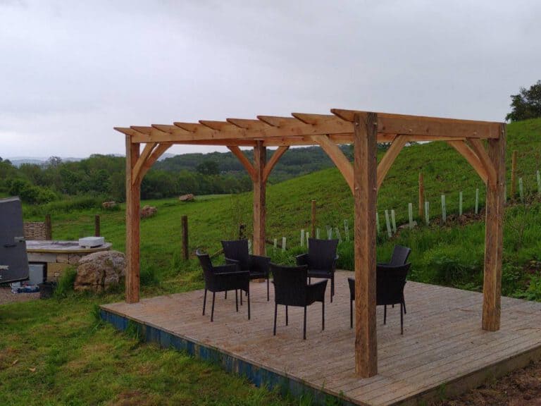 Principle Carpentry - Larch Pergola