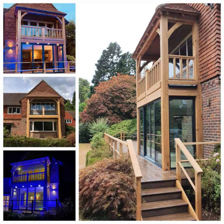 Principle Carpentry - Oak Balcony Extension