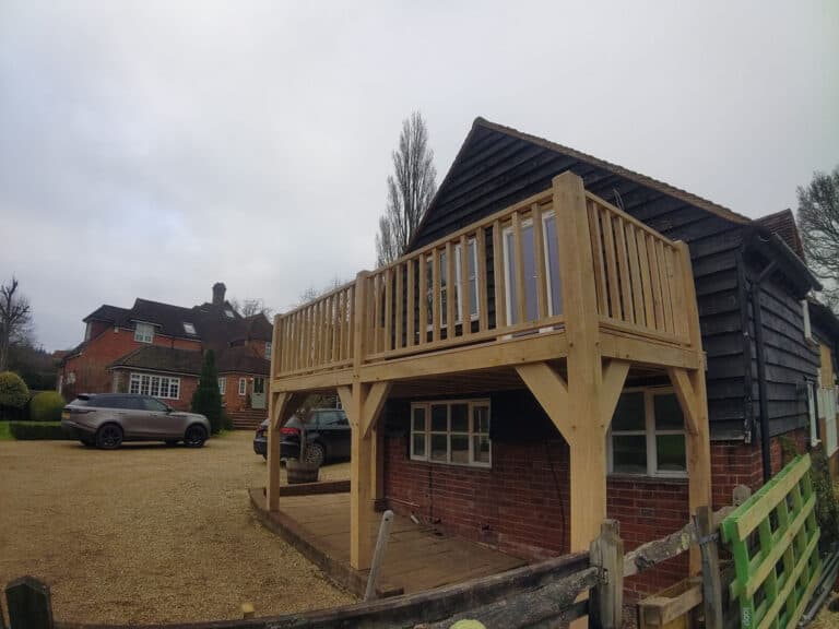 Principle Carpentry - Oak Balcony