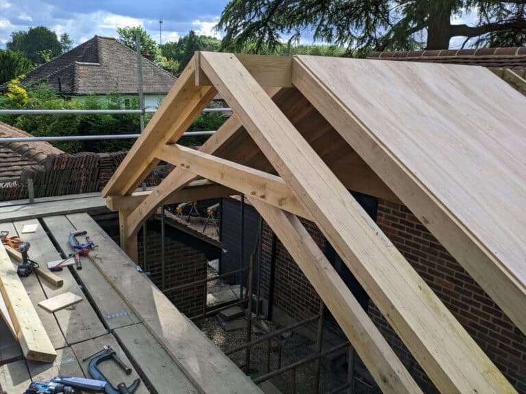 Principle Carpentry - Oak Gable Extension