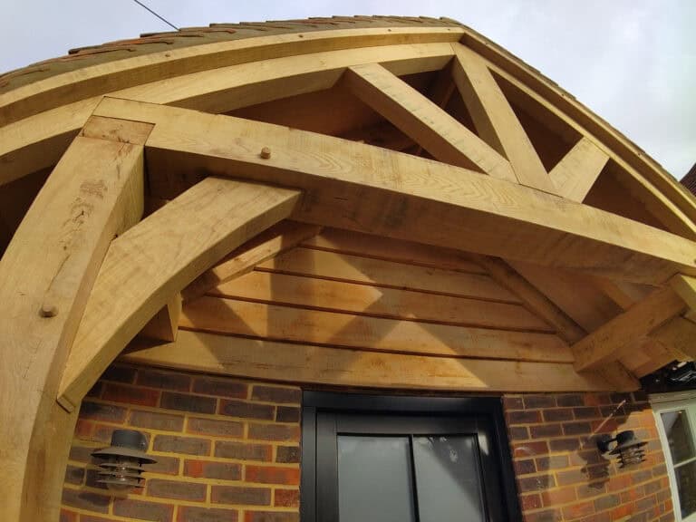 Principle Carpentry - Oak Porch (close)