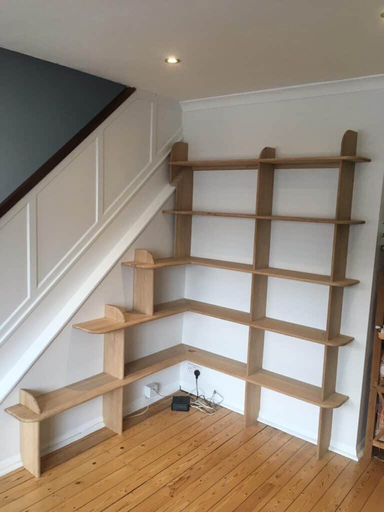 Principle Carpentry - Oak Shelves Stairs