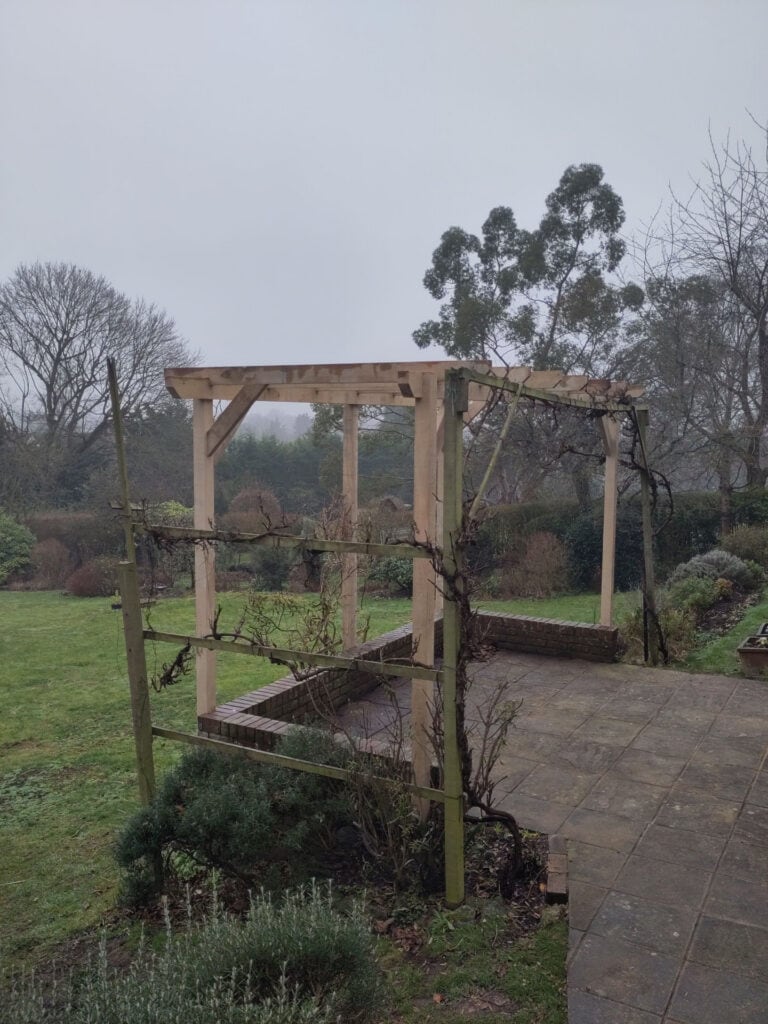 Principle Carpentry - Quirky Pergola (after)