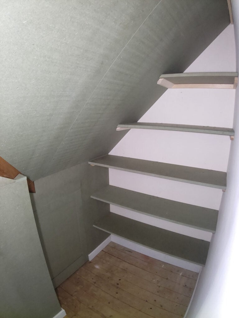 Principle Carpentry - Under Stairs Shelves