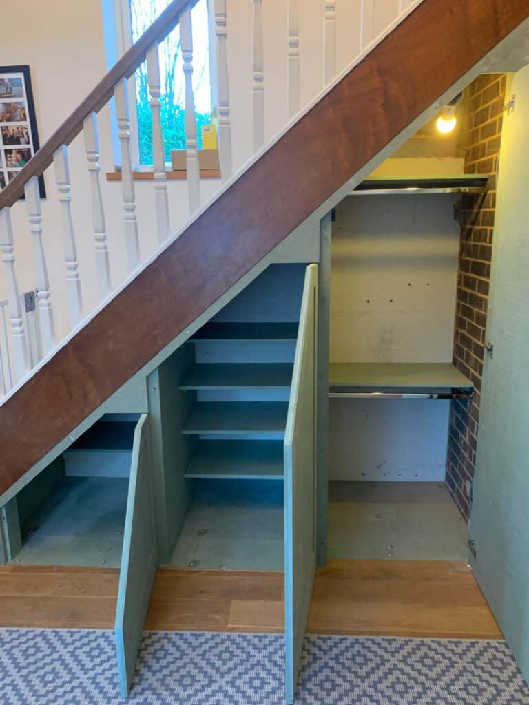 Principle Carpentry - Under Stairs Wardrobe Storage