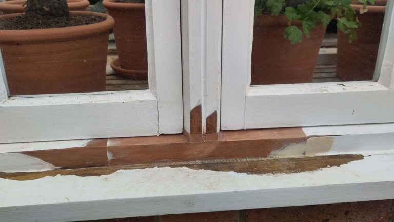 Principle Carpentry - Victorian Greenouse Restoration - Sill Patches
