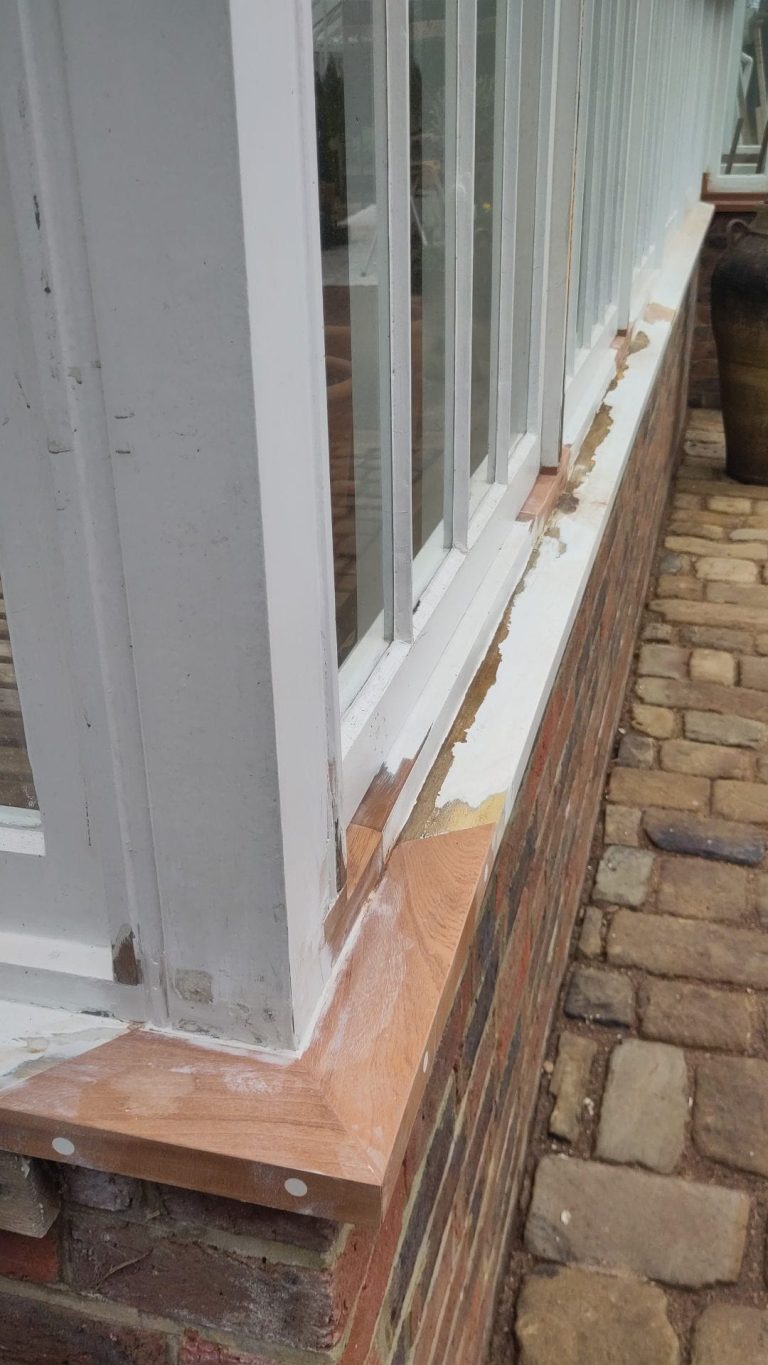 Principle Carpentry - Victorian Greenouse Restoration - Sill Patches