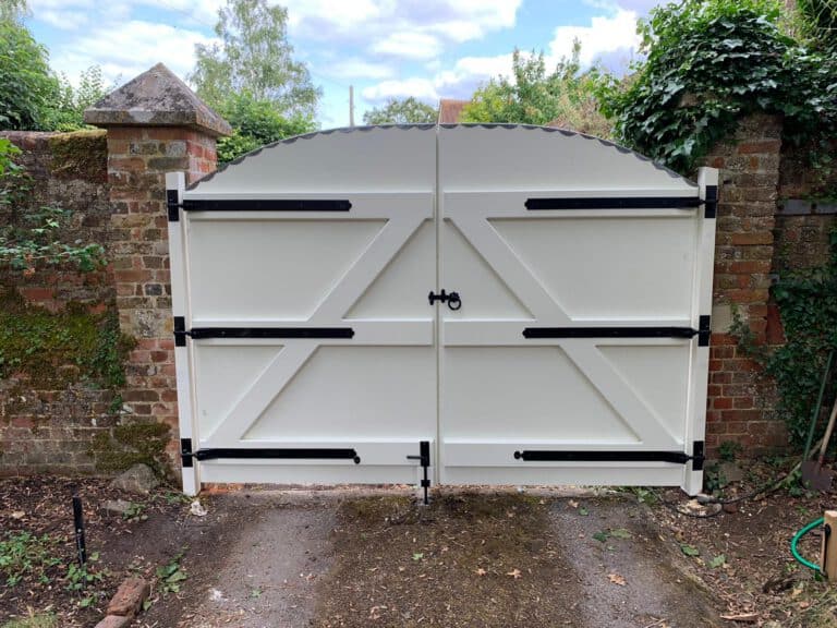 Principle Carpentry - White Double Gates