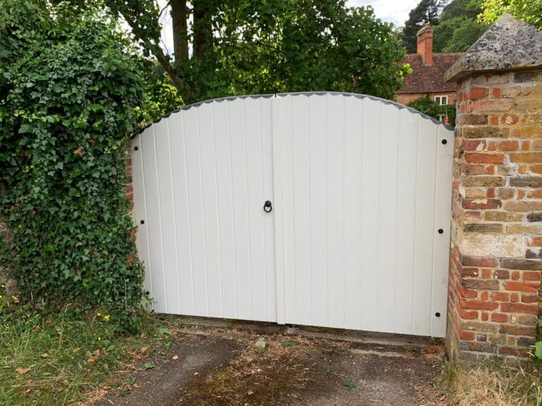 Principle Carpentry - White Double Gates